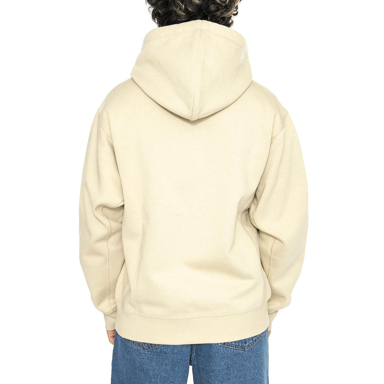 Hooded American Script Jacket Fleur De Sel - Felpa con Cappuccio e Ziip Uomo Beige I033063.2LPXX  CARHARTT WIP 