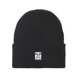 Icon Patch Beanie Black - Gorro en Punto Liso Negro ACCESORIOS OBEY