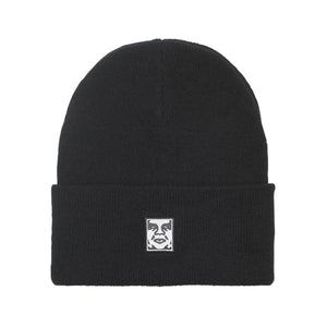 Icon Patch Beanie Black - Cappellino in Maglia Rasata Nero 100030198 BLK OBEY 