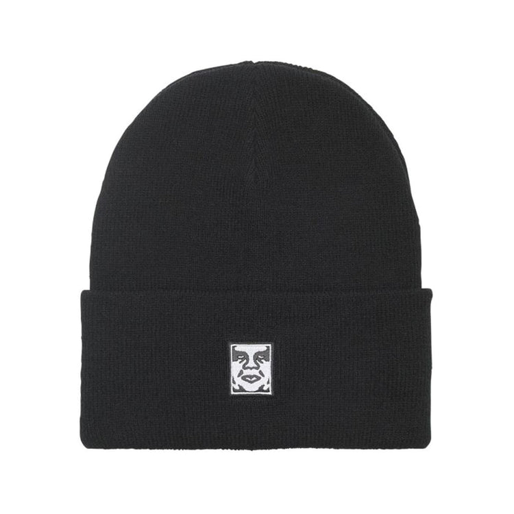 Icon Patch Beanie Black - Cappellino in Maglia Rasata Nero 100030198 BLK OBEY 