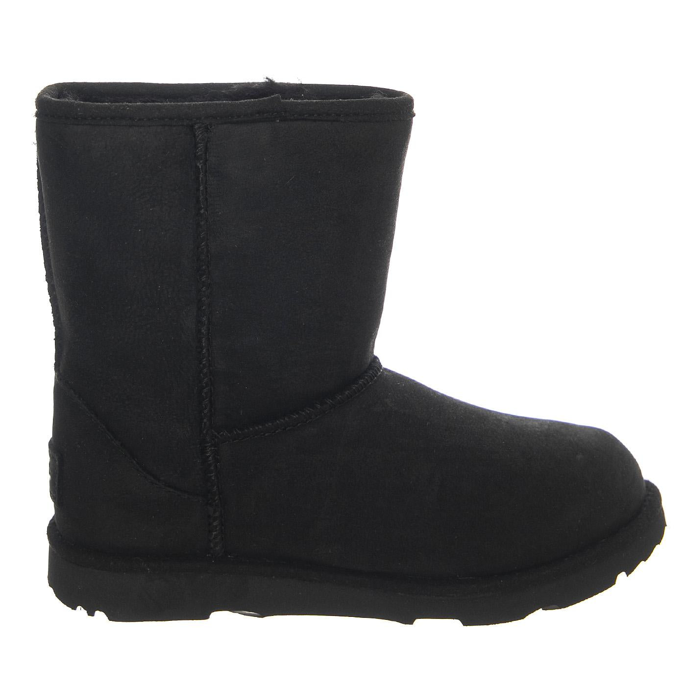 Classic Weather Short II Black K - Stivaletti Bambino Neri UGKCLSWPBK1019646K  UGG 