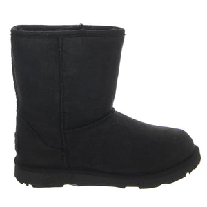 Classic Weather Short II Black K - Stivaletti Bambino Neri UGKCLSWPBK1019646K  UGG 