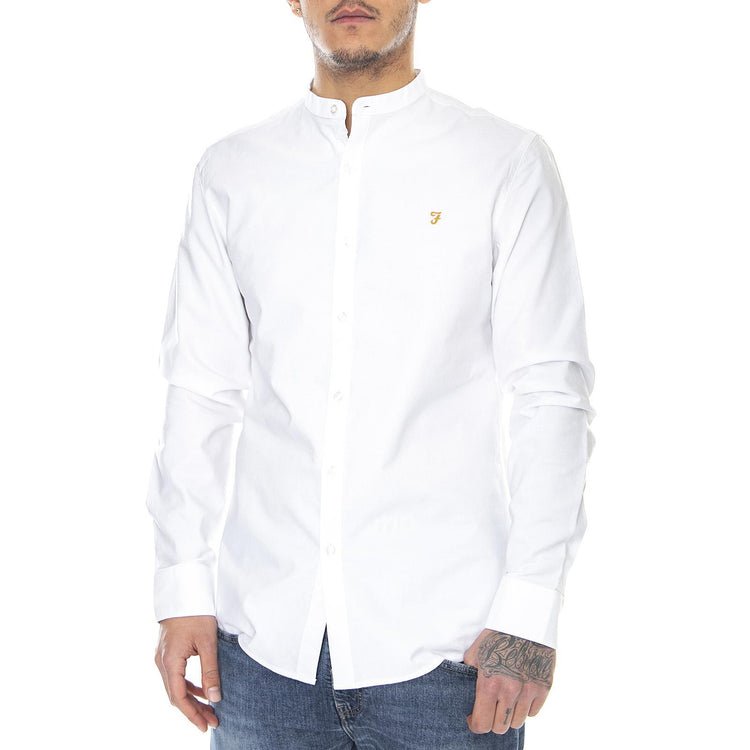 Mens Brewer Shirt - Gdad White - Camicia Uomo Bianca F4WSB062-104  FARAH 
