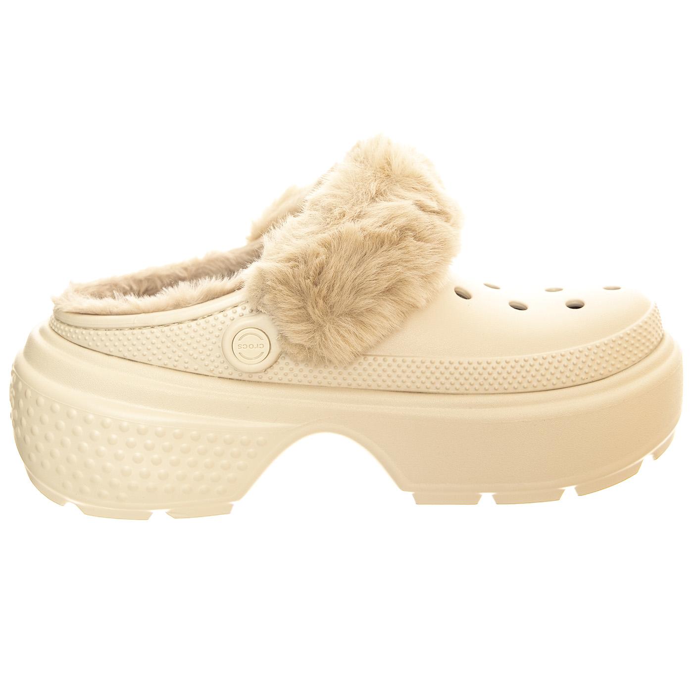 Stomp Lined Clog STUC - Sandali Donna Beige CR.208546-STUC  CROCS 
