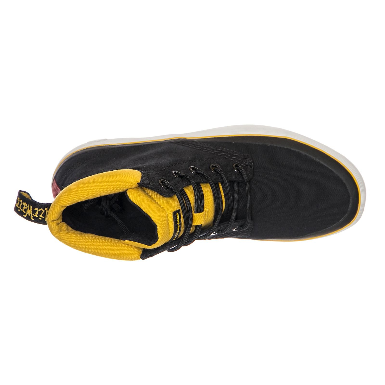 Womens Allana Black / Yellow Canvas Shoes DMSALLBYCV22307002  DR.MARTENS 