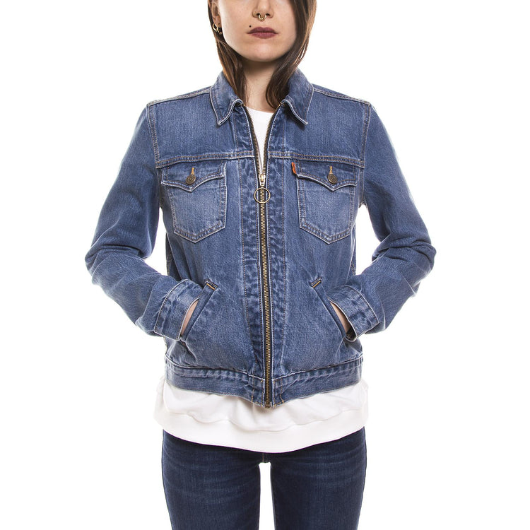 ORANGE TAB ZIP FRONT TRUCKER JACKET 32835-0002  LEVIS 