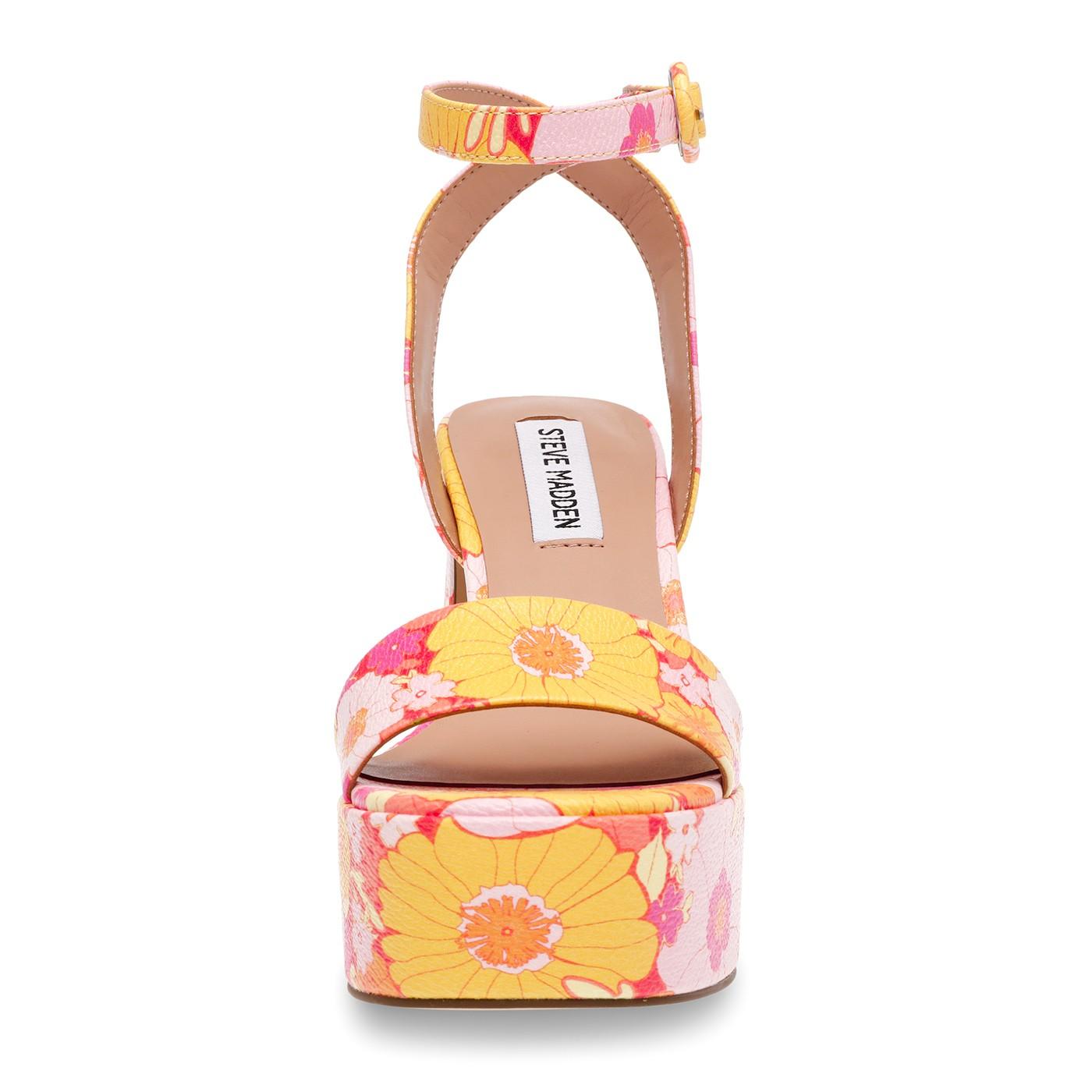 Paysin Pink Flora Printed PU - Sandali Donna Multicolore SMSPAYSIN-PNK  STEVE MADDEN 