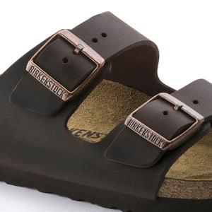 Arizona Habana Oiled Sandals - Leather Brown - Sandali Uomo / Donna Marroni - Calzata Stretta 052533 . BIRKENSTOCK 