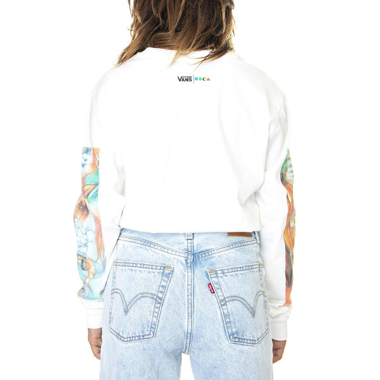 Vans X Moca Judy Baca Bf - Maglietta Girocollo Maniche Lunghe Donna Bianca VN0A5LNRYQ81  VANS 