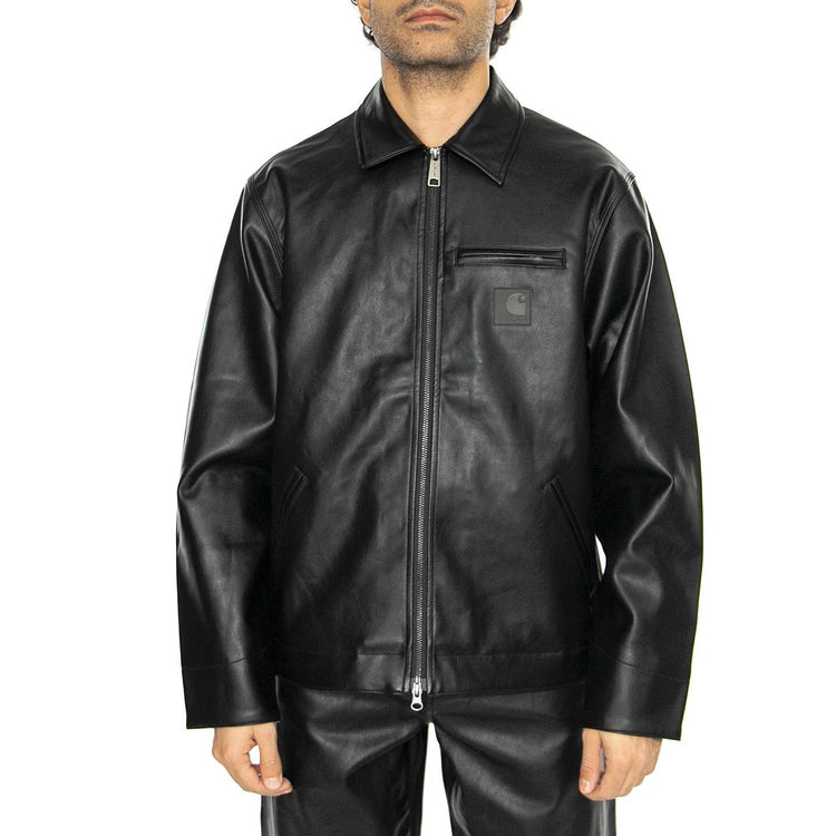 Detroit Jacket Black - Giacca Similpelle Uomo Nera I034426.89XX  CARHARTT WIP 