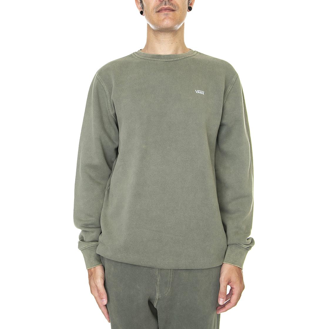 Comfycush Wash Crew CMCS Green - Felpa Girocollo Uomo Verde VN00062TYQW1  VANS 