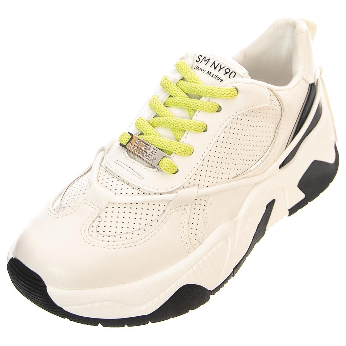 Womens Ultra Jam White Lace-Up Low-Profile Shoes SMPULTRA JAM-WGR  STEVE MADDEN 