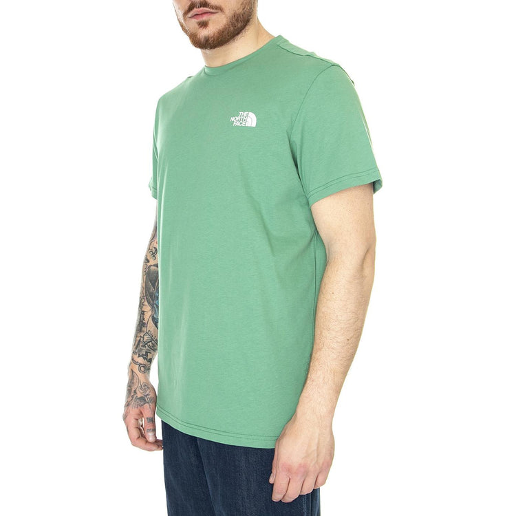 M S/S Simple Dome Tee EU Deep Grass Green - Maglietta Girocollo Uomo Verde NF0A2TX5N111  THE NORTH FACE 