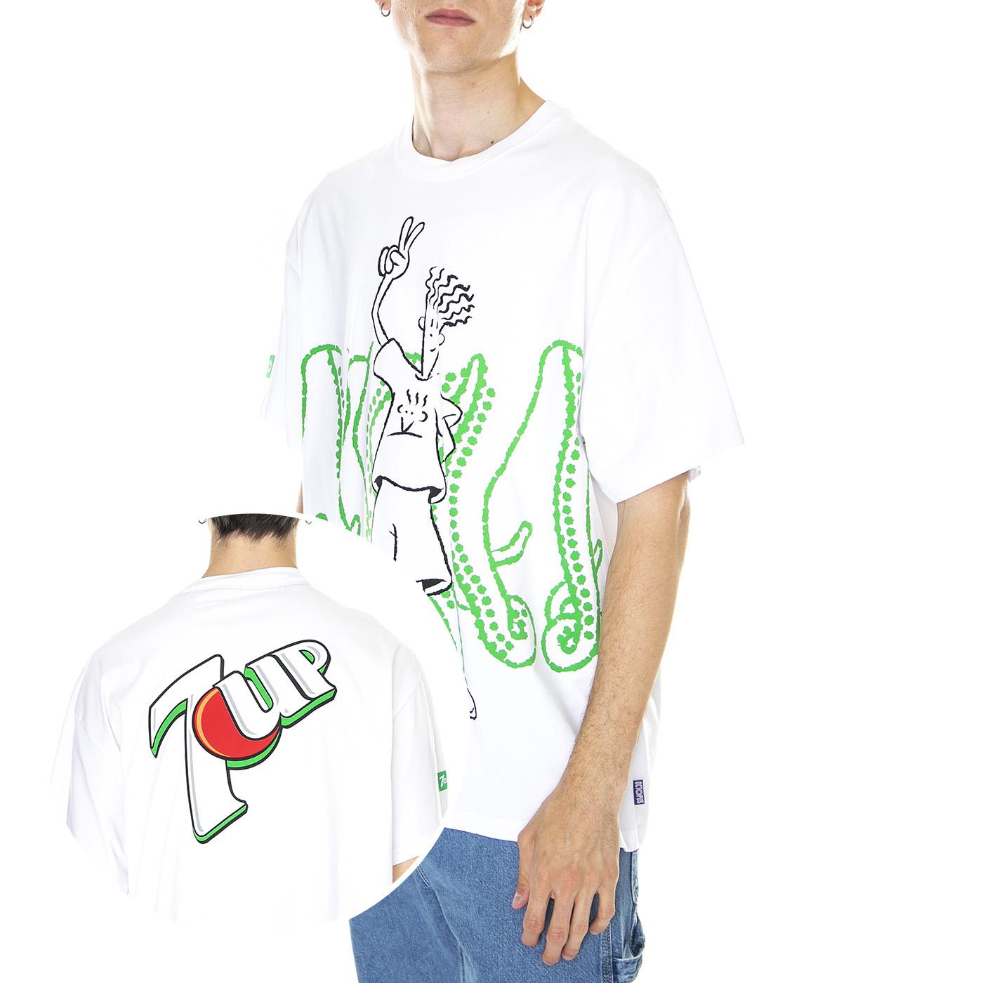 M' 7Up Victory Fido Dido Tee White - Maglietta Girocollo Uomo Bianca 23SOTS95-WHITE  OCTOPUS 