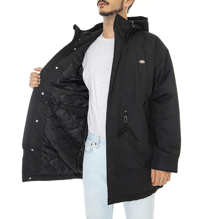 Glacier View Parka Military Black - Giacca Invernale con Cappuccio Uomo Nera DK0A4XZ2BLK1  DICKIES 