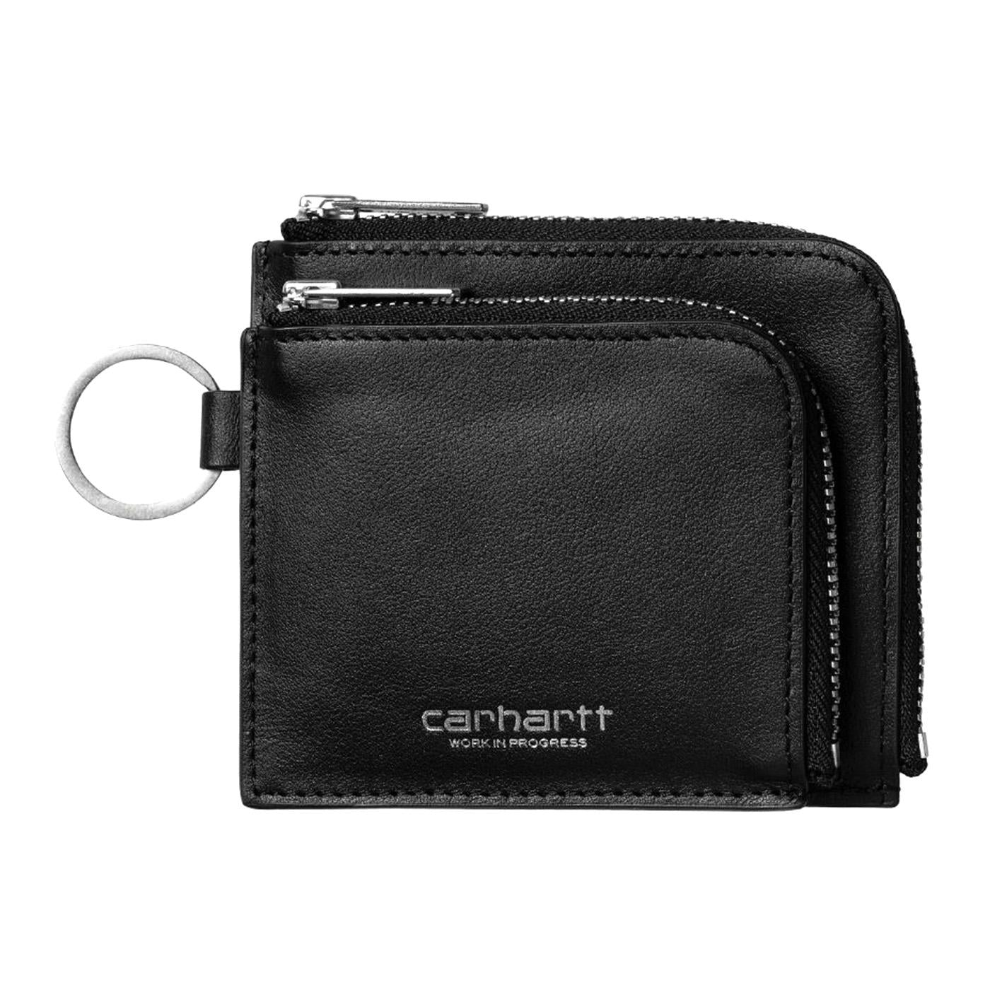 Double Vegas Zip Wallet Black / Silver - Portafogli Nero I033802.0M4XX  CARHARTT WIP 