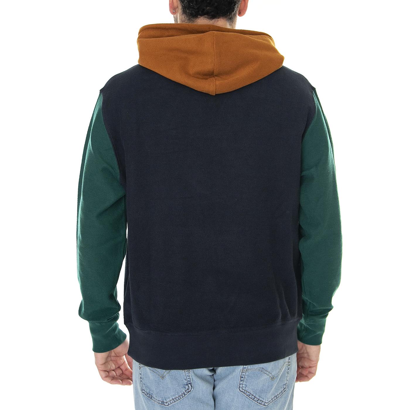 Reverse Loopback Hoodie Midnight - Felpa con Capuccio Uomo Multicolore 61707-036  BEN SHERMAN 