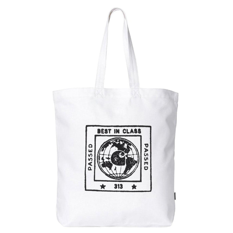 Stamp Tote White / Black - Bora Shopping Bag Bianca I033629.00AXX  CARHARTT WIP 