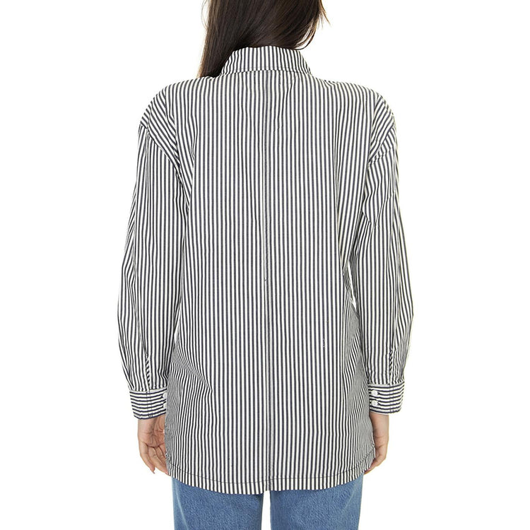 W' Bowery Overshirt Navy - Camicia Donna Multicolore 1294-NAVY  BRIXTON 