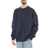 Embroidered Heavy Weight Crew -- Sudadera Hombre Washed Navy Azul Hombre BRIXTON