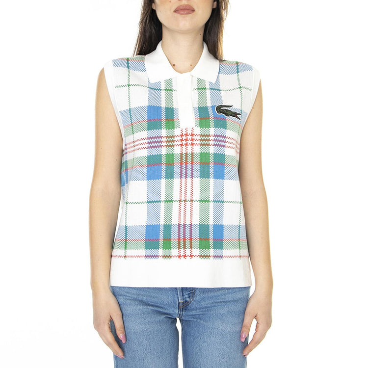 W' Pullover Zik - Smanicato in Maglia Donna Multicolore AF4949-ZIK  LACOSTE 