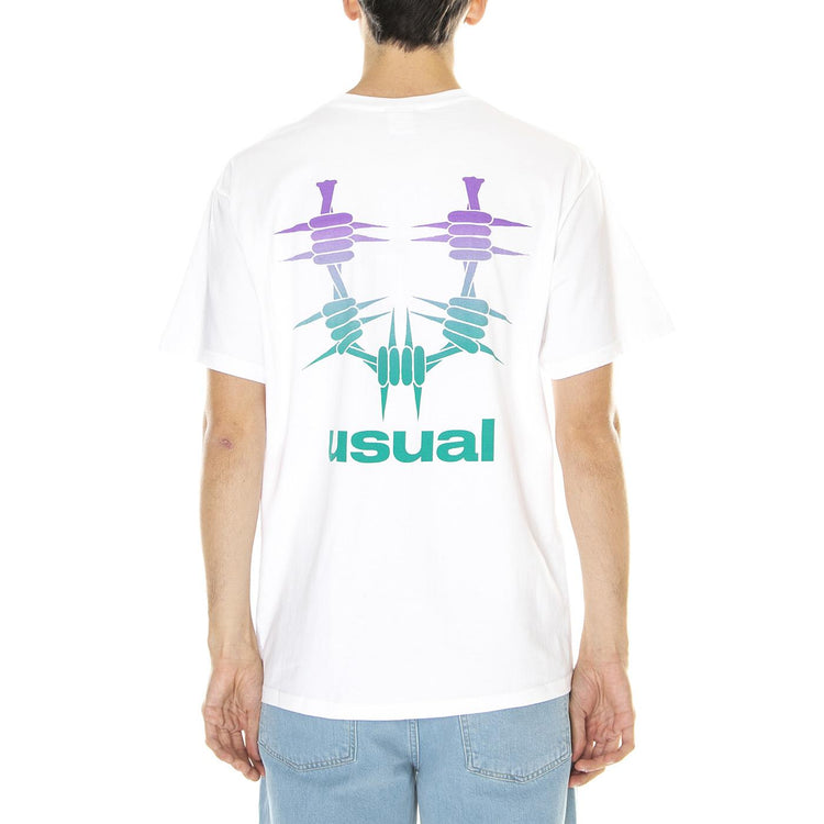 M' OG Fade T-Shirt White - Maglietta Girocollo Uomo Bianca S23TOGFADE-WHT  USUAL 