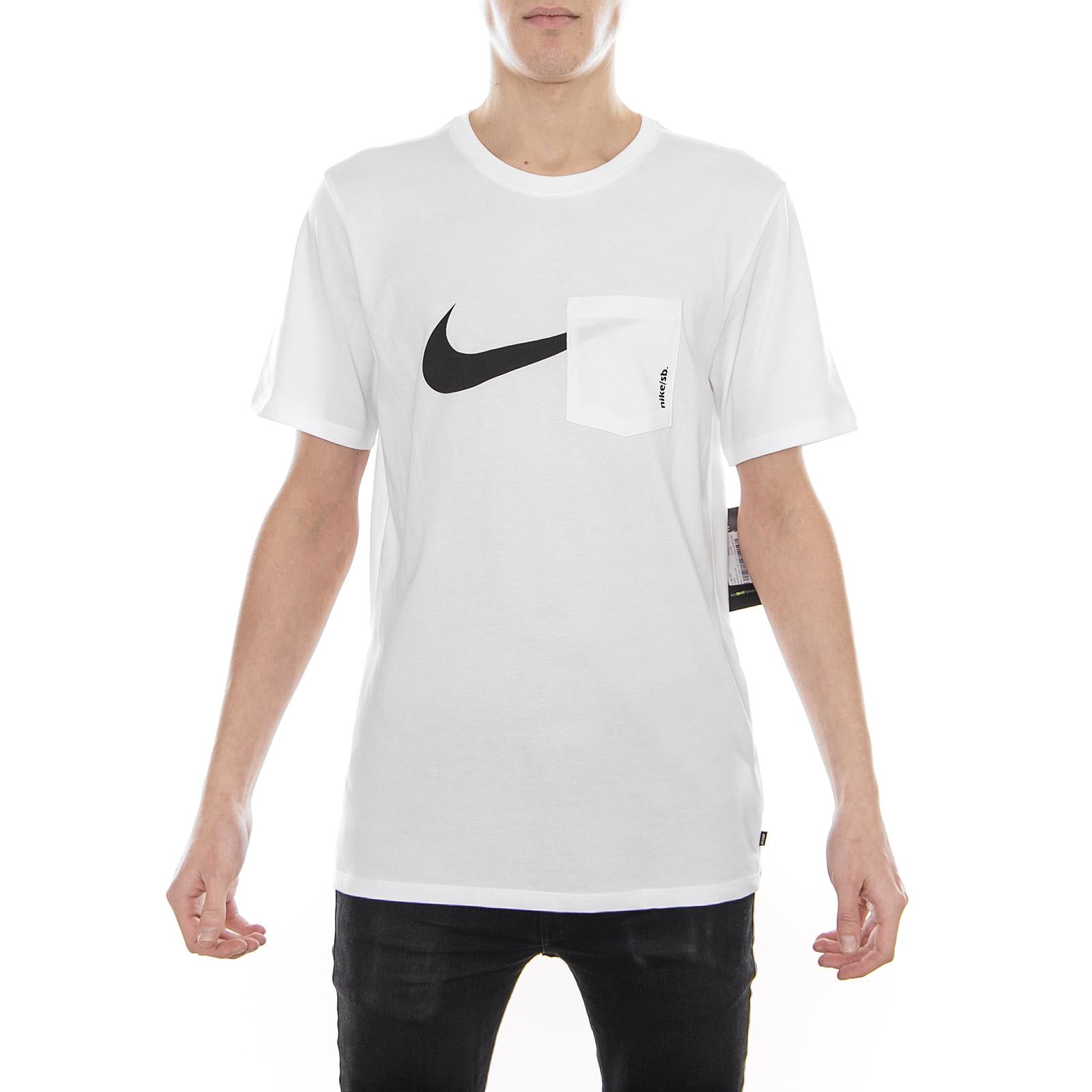 SB Dry T-Shirt WHITE/BLACK 105491_4  NIKE 