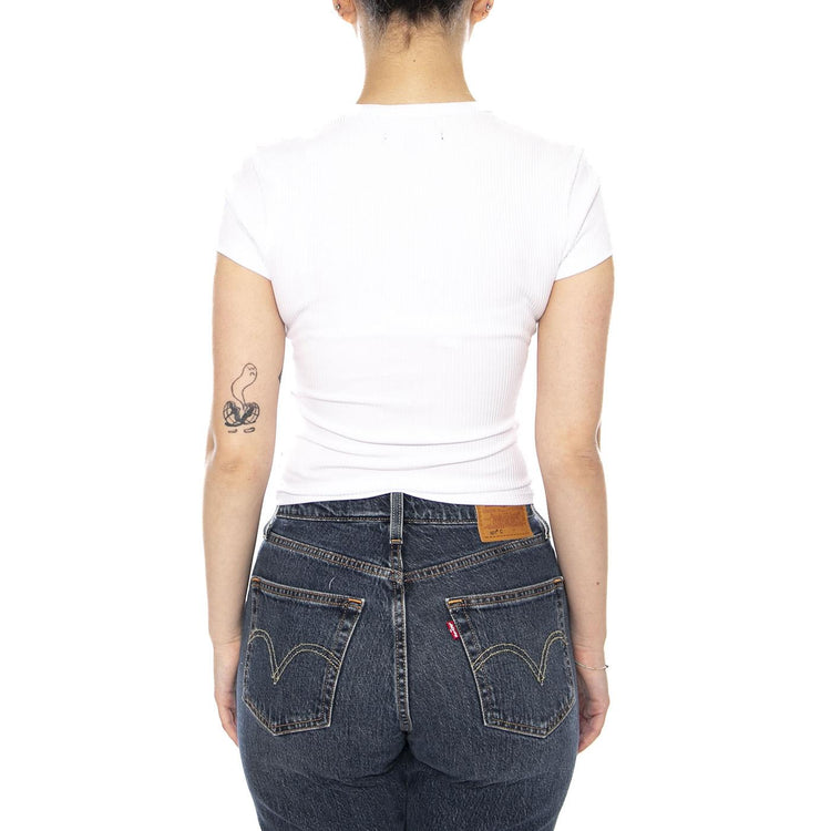 CAMERON TEE WHITE - Maglietta Girocollo Donna Bianca VN000RD1 WHT1 VANS 