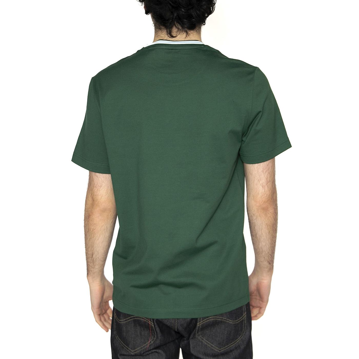 T-Shirt 132 Green - Maglietta Girocollo Uomo Verde TH9903-132  LACOSTE 