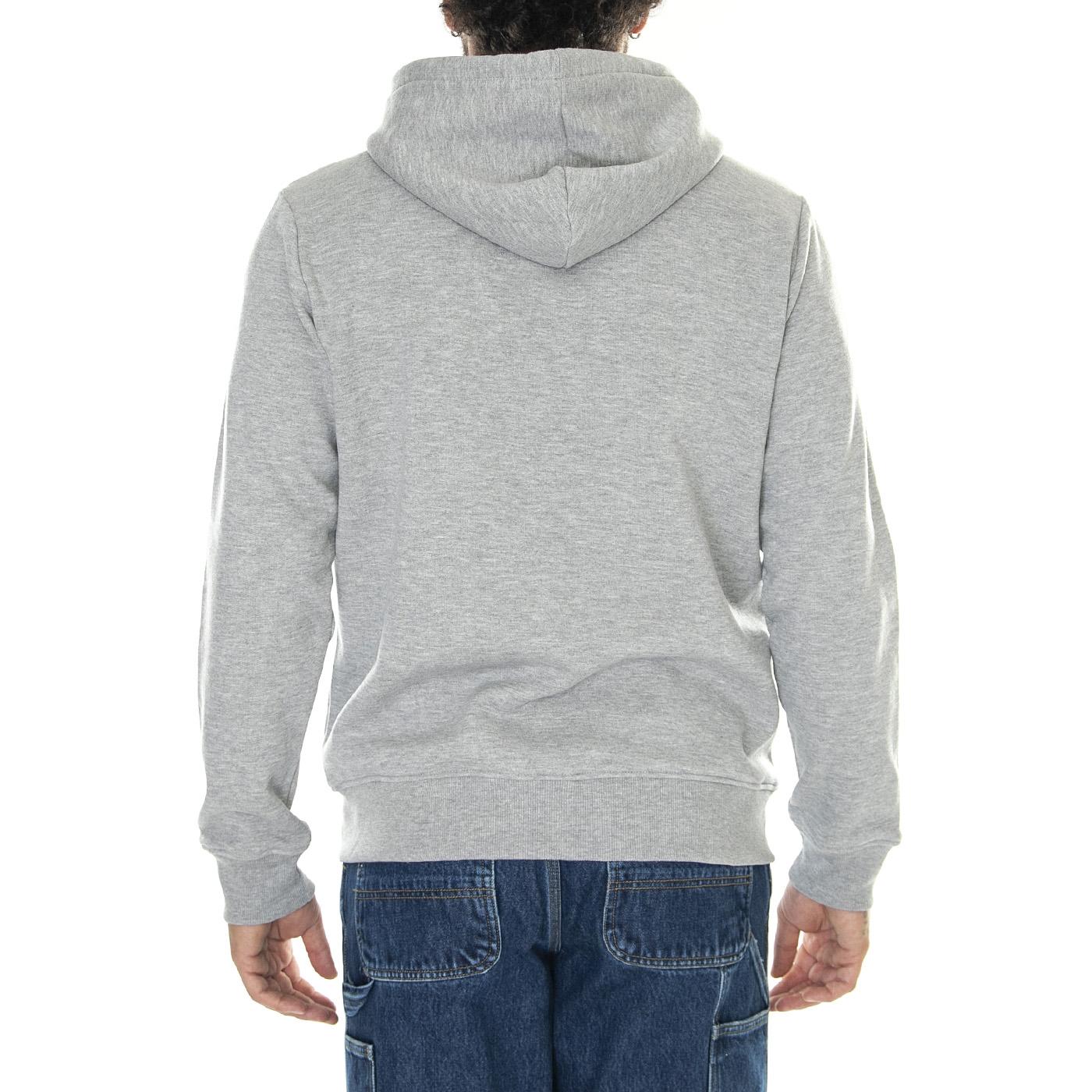 Zip Up Hoodie Light Heather Grey - Felpa con Cappuccio Uomo Grigia 6050127-10831  CAT 