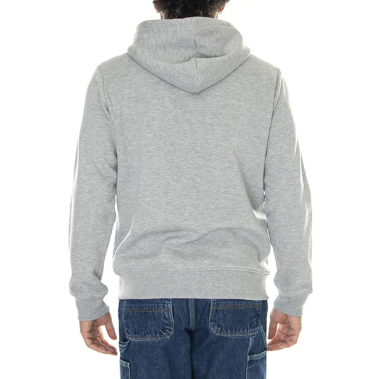 Zip Up Hoodie Light Heather Grey - Felpa con Cappuccio Uomo Grigia 6050127-10831  CAT 