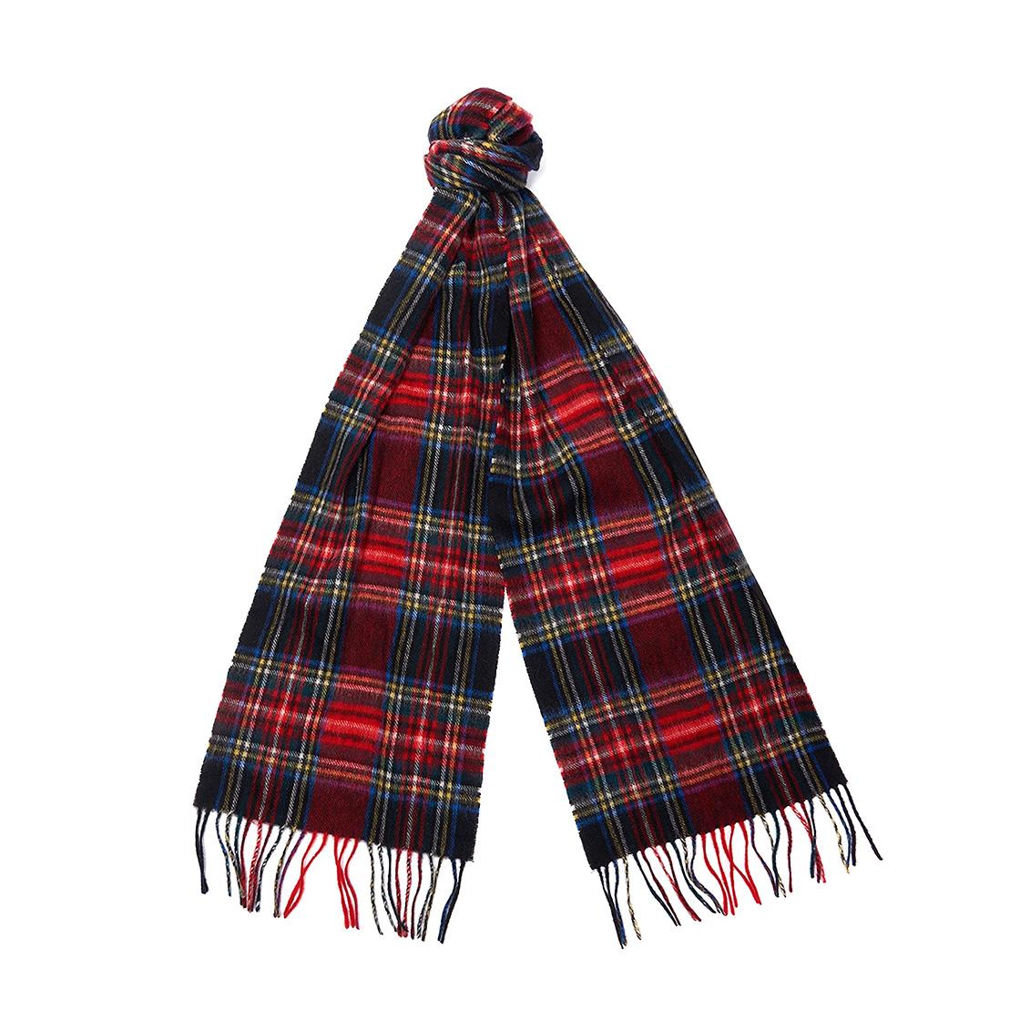 New Check Tartan Scarf Black Stewart - Sciarpa Tartan Multicolore FW22-USC0137-BK71  BARBOUR 