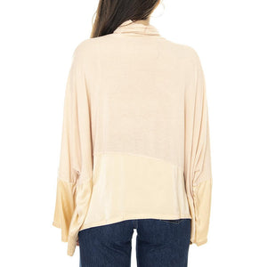 021SD64005 - Maglietta Dolcevita Collo Alto Donna Nocciola 021SD64005 -S3350 . ALESSIA SANTI 