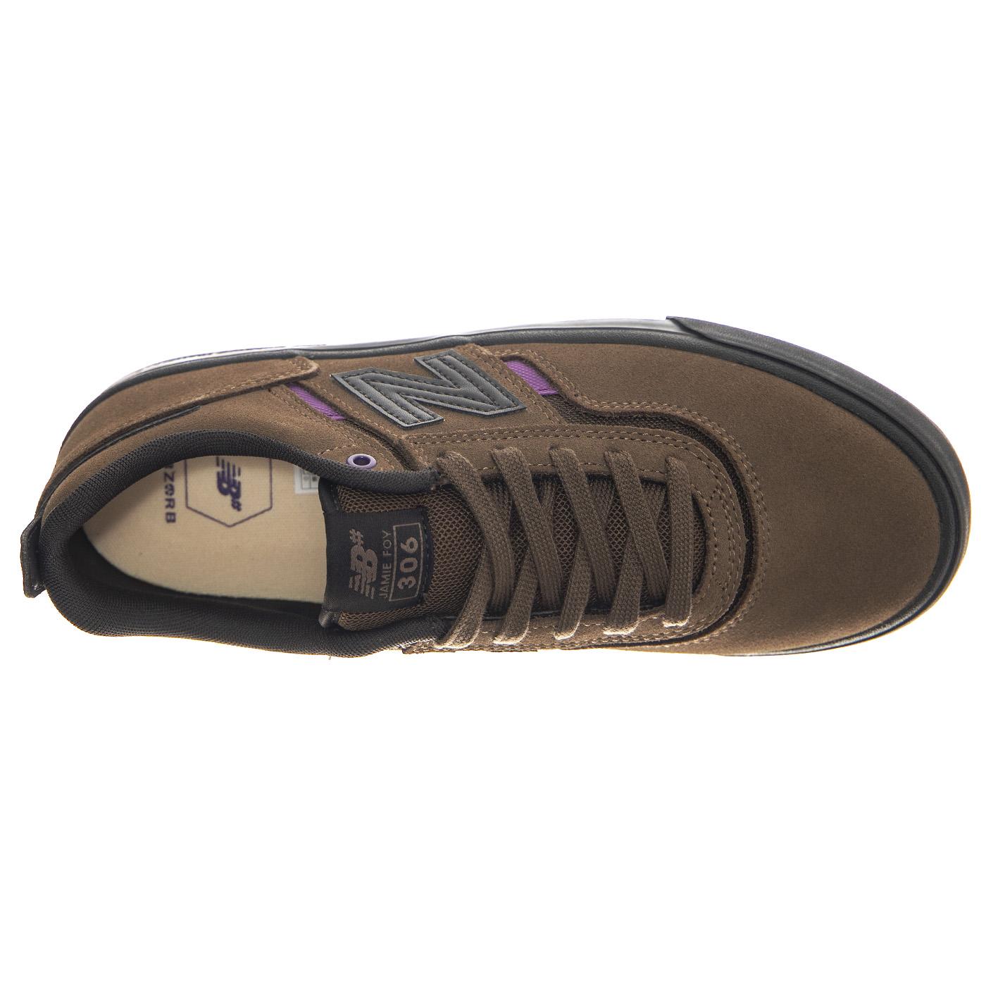 Numeric Skateboarding Brown Leather / Textile - Scarpe Profilo Basso Uomo Marroni NM306ODS  NEW BALANCE 