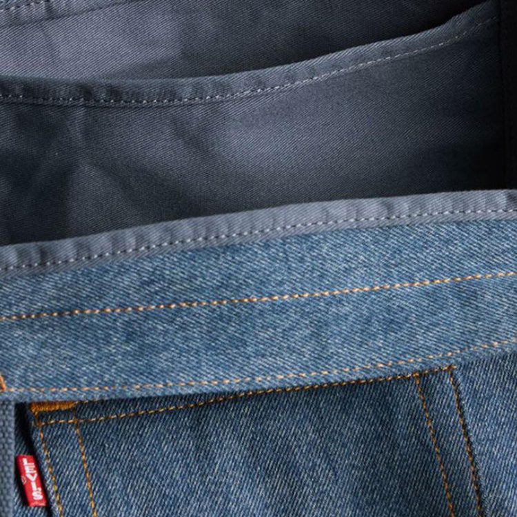 THE LEVI'S® Back Pocke Tote Indigo Mid Light Indigo - Borsa a Tracolla Denim Jeans Blu D5440-0000  LEVIS 