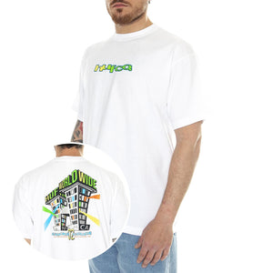 Club House S/S Tee White - Maglietta Girocollo Uomo Bianca TS02176-WHITE  HUF 