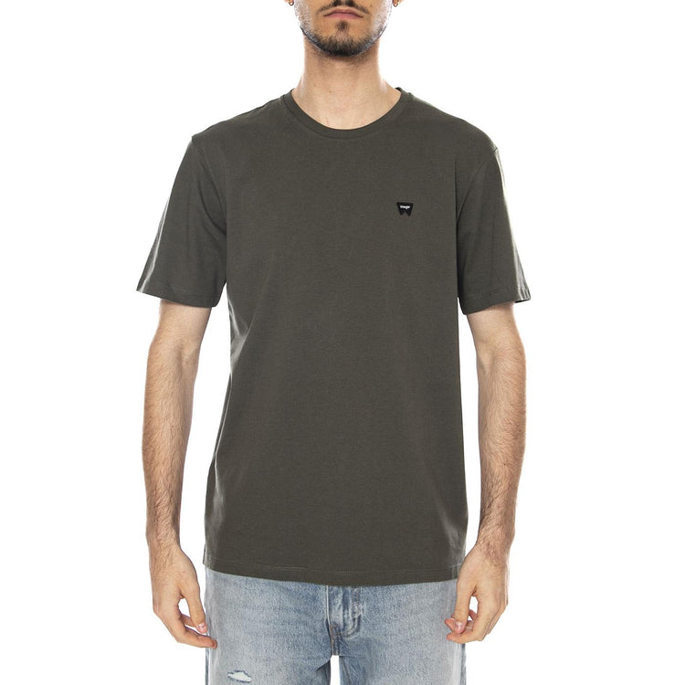 SIGN OFF TEE DEEP DEPTHS - Maglietta Girocollo Uomo Verde 112378011 GRN WRANGLER 