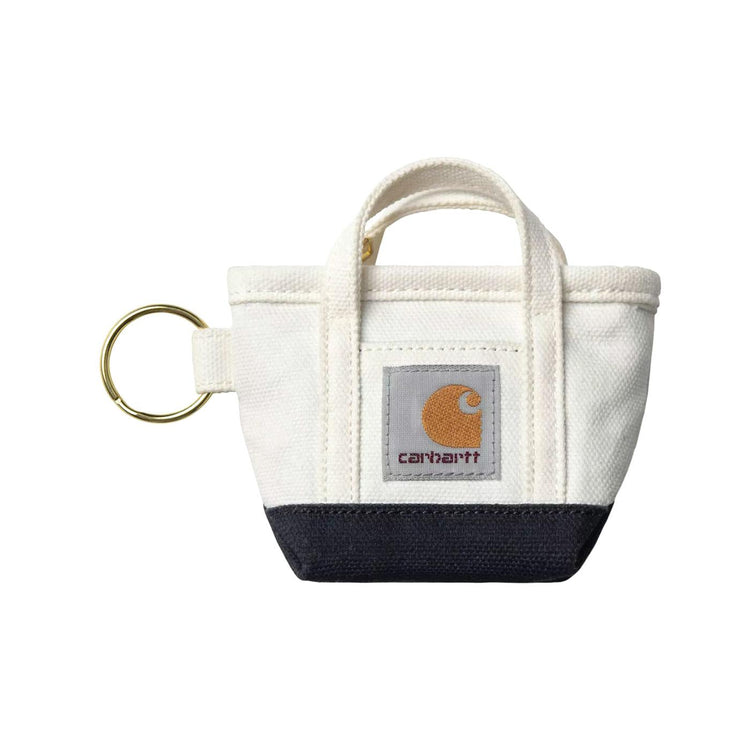 Mini Tote Bag Keychain Natural / Blue - Portachiavi Bianco I036418 2PIXX CARHARTT WIP 
