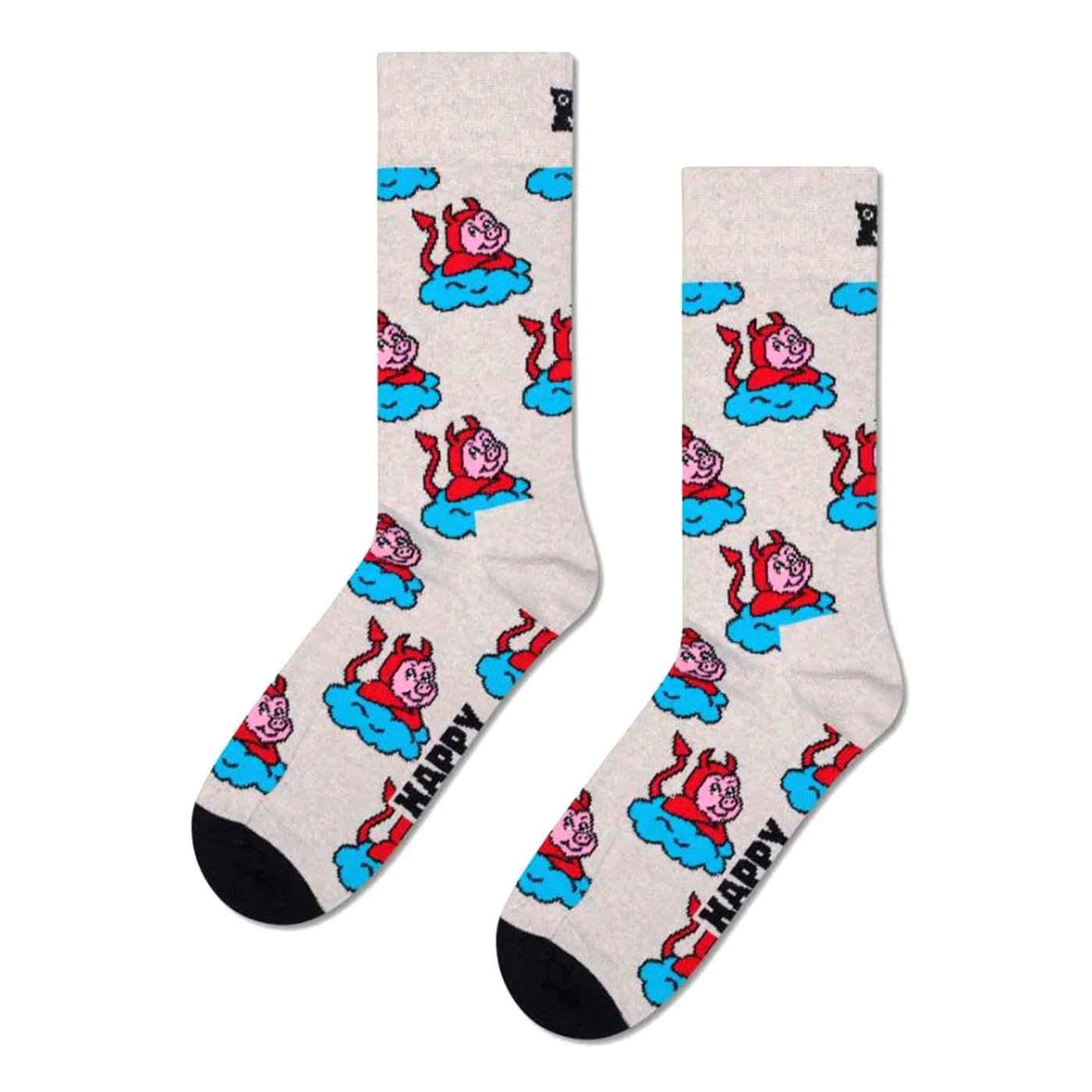 Bad Pig Sock -- Calzini Uomo Multicolore P003196 GREY HAPPY SOCKS 