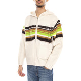 Myers Zip Up Hood Sweater Unbleached / Multi -- Sweat à Capuche Homme Beige Naturel / Multicolore Homme OBEY