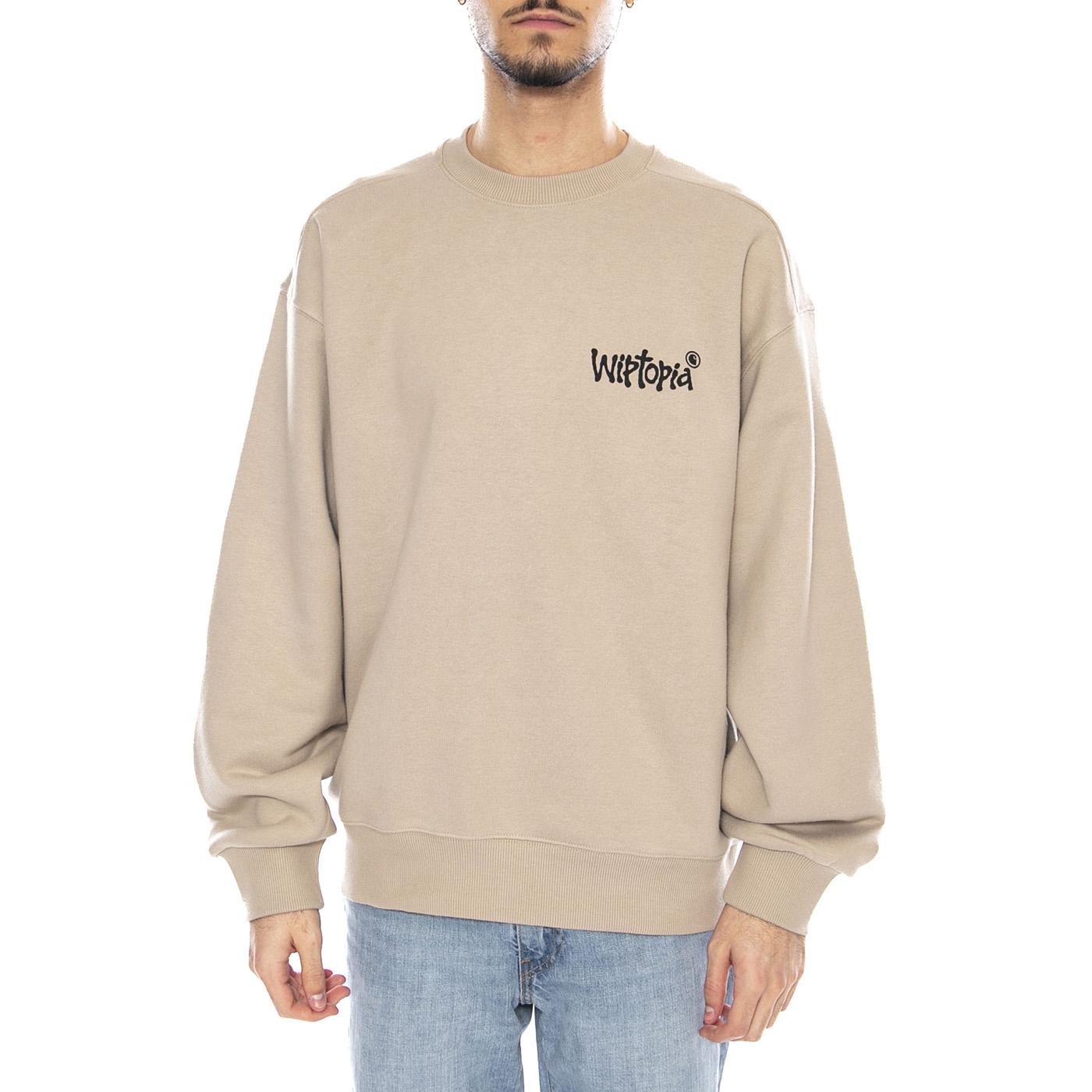 Wiptopia Sweat Wall -- Felpa Uomo Beige I035644.G1XX . CARHARTT WIP 
