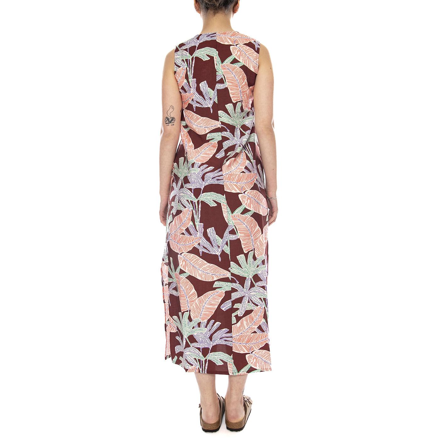 VESTIDO LARGO CON ESTAMPADO MANGLAR FLOWERS - Abito Donna Floreale Lungo 61W/11230 FLW WILD PONY 