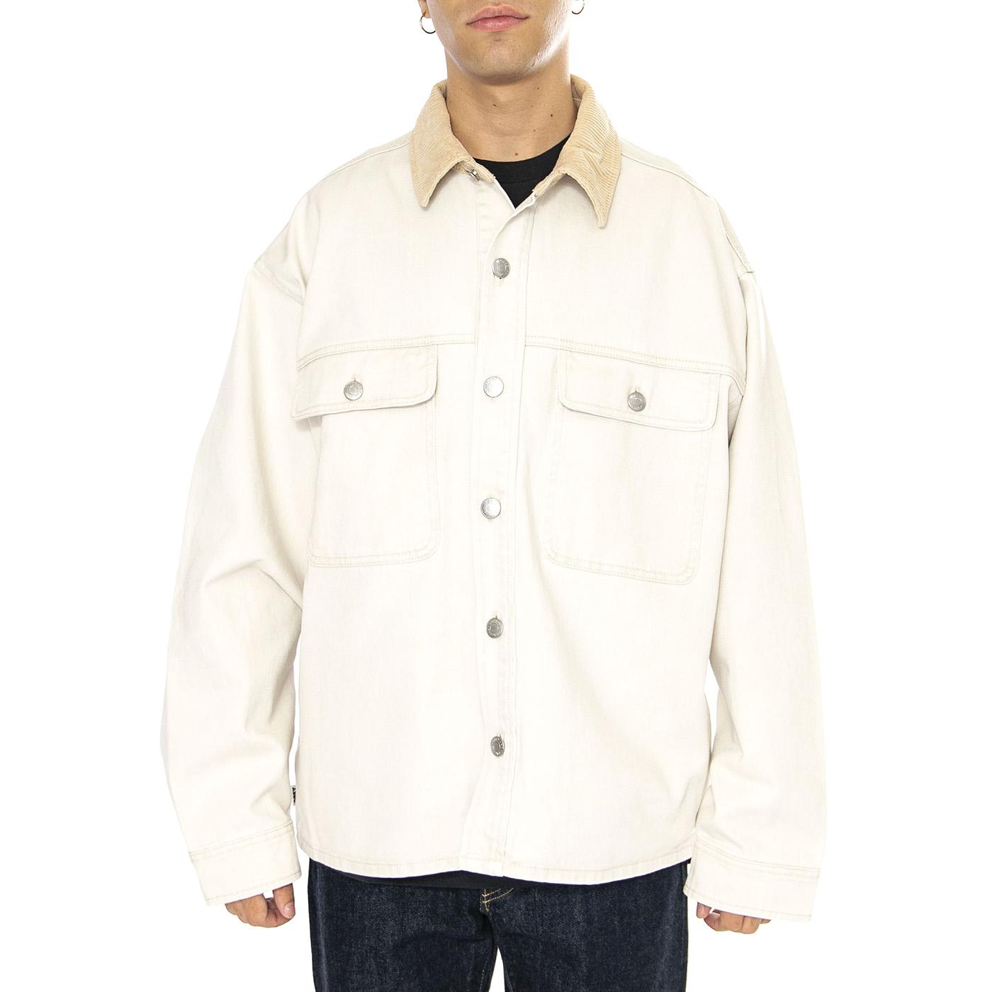 Idris Shirt Jacket Silver Grey Multi - Giacca Uomo Beige 121160061-SILVER GREY MULTI  OBEY 