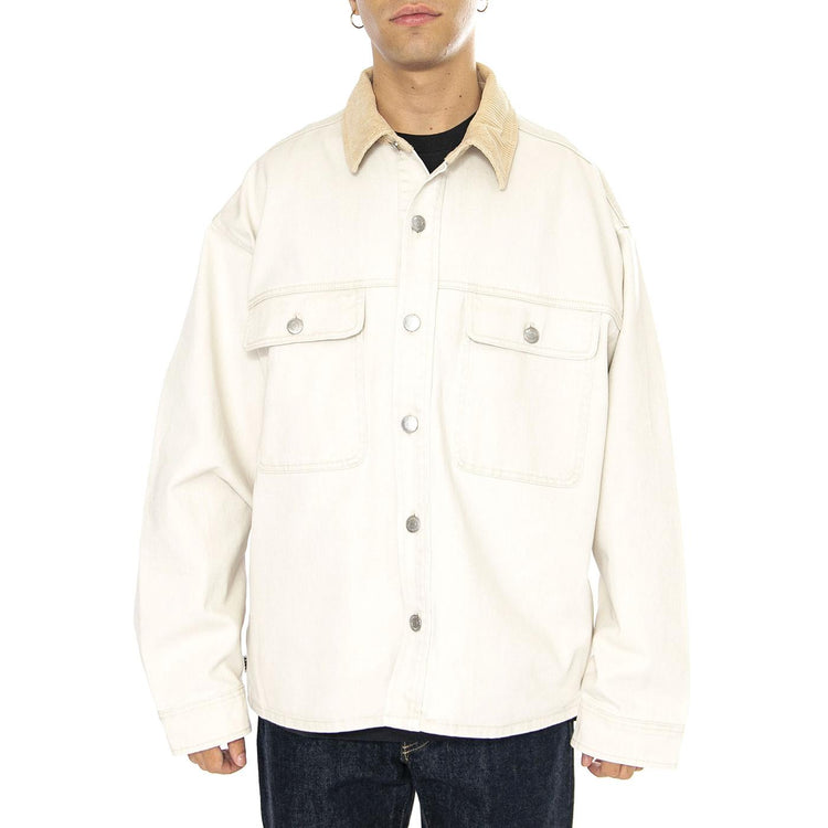 Idris Shirt Jacket Silver Grey Multi - Giacca Uomo Beige 121160061-SILVER GREY MULTI  OBEY 