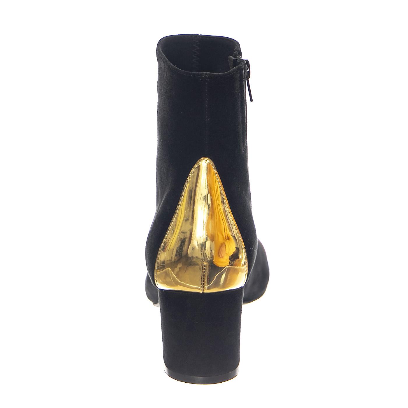 Towards Black Suede Gold - Stivaletti Donna Neri / Oro JCTOWARDS-BLK-SUE  JEFFREY CAMPBELL 