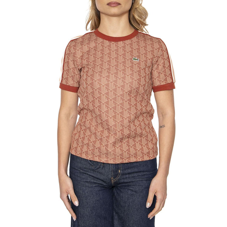 T-Shirt GTI Brown - Maglietta Girocollo Donna Marrone TF3244-GTI  LACOSTE 