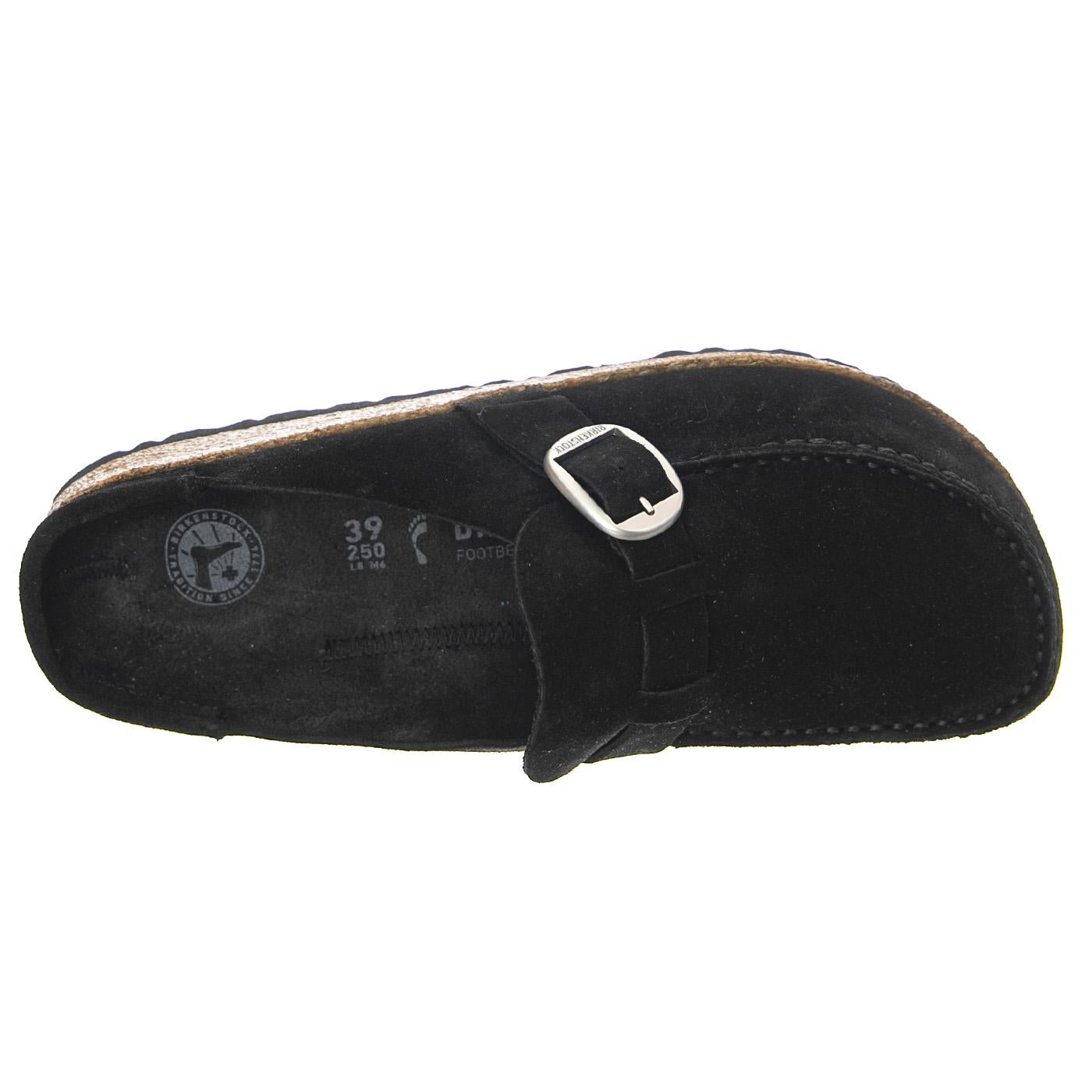 Buckley Women Black, Suede Leather - Sandali Donna Neri - Calzata Stretta 1017826  BIRKENSTOCK 