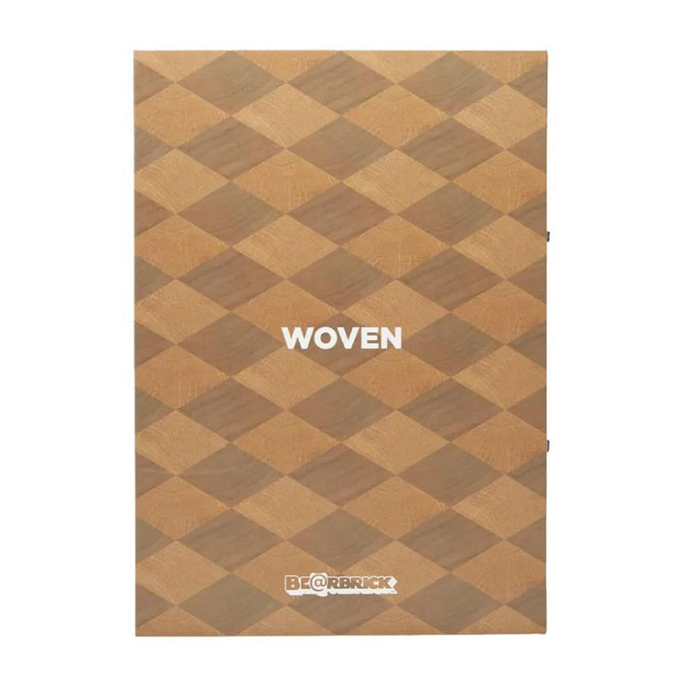 Medicom x Karimoku Woven Wooden Be@rbrick Brown 400% - Toy Medicom Multicolore KARIMOKU  MEDICOM TOY 