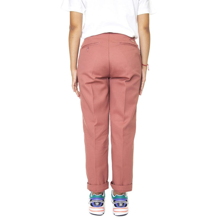 W' 874 Cropped Red Whitered Rose - Pantaloni Donna Rosa DK0A4XKAC371  DICKIES 