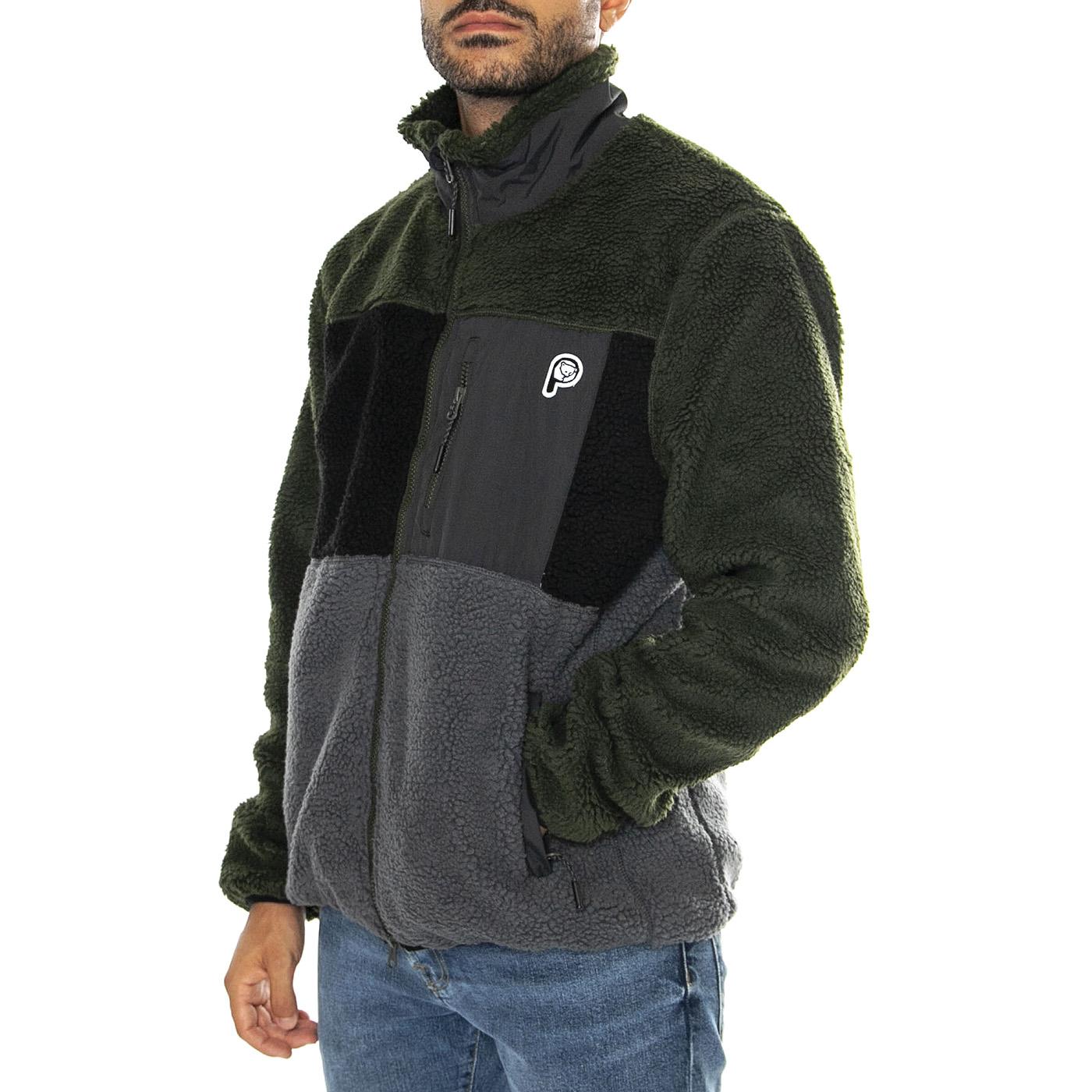 P Bear Colour Block Borg Zip T Castelrock - Giacca Uomo Multicolore PFD0050-Y3A  PENFIELD 